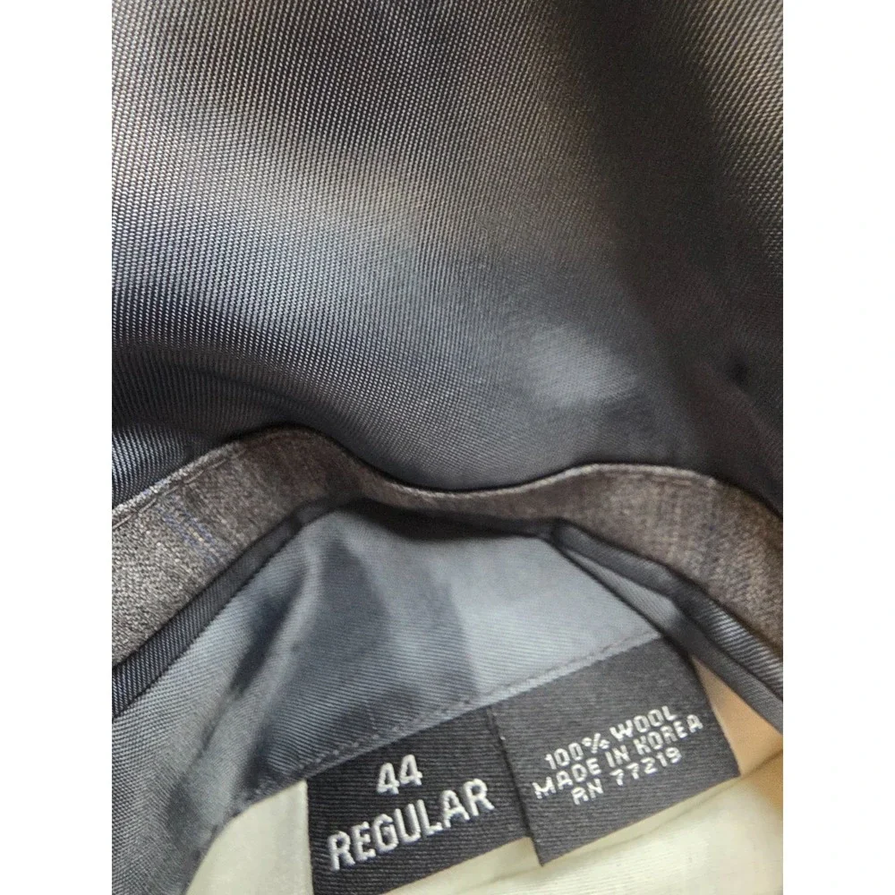 Pronto Uomo Blazer Mens 44R Gray‎ Super 120's Wool Sport Coat Jacket 3 Buttons